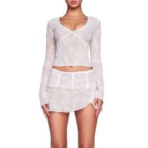 YVETTE WHITE BUTTERFLY SET I AM GIA